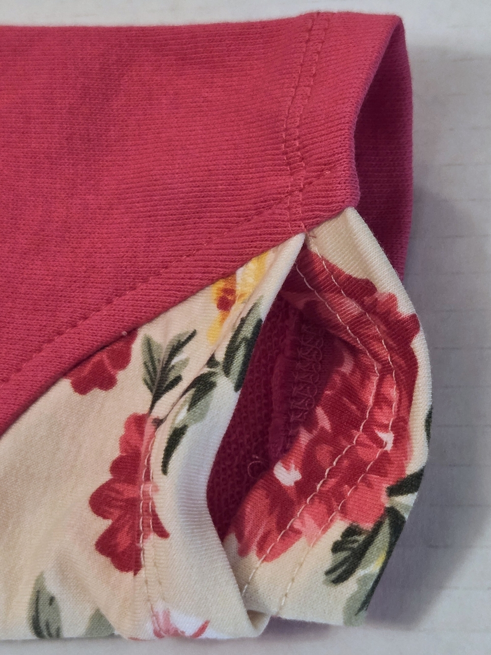 NWT Vanilla Bay Floral Asymmetrical Zip Hoodie Pink Cream Raglan Sweatshirt S - Picture 16 of 16